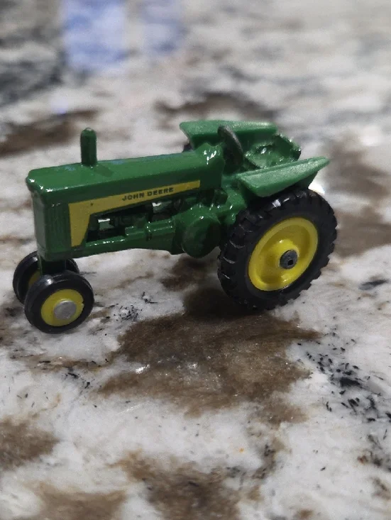 John Deere Green and Yellow Mini Tractor Toy - Picture 2 of 2